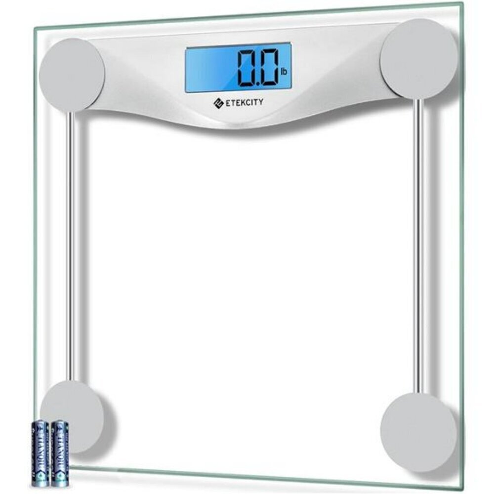 Etekcity Digital Body Weight Bathroom Scale Large Blue LCD Backlight Display